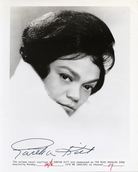 Eartha Kitt autograph