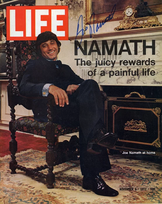 Joe Namath autograph