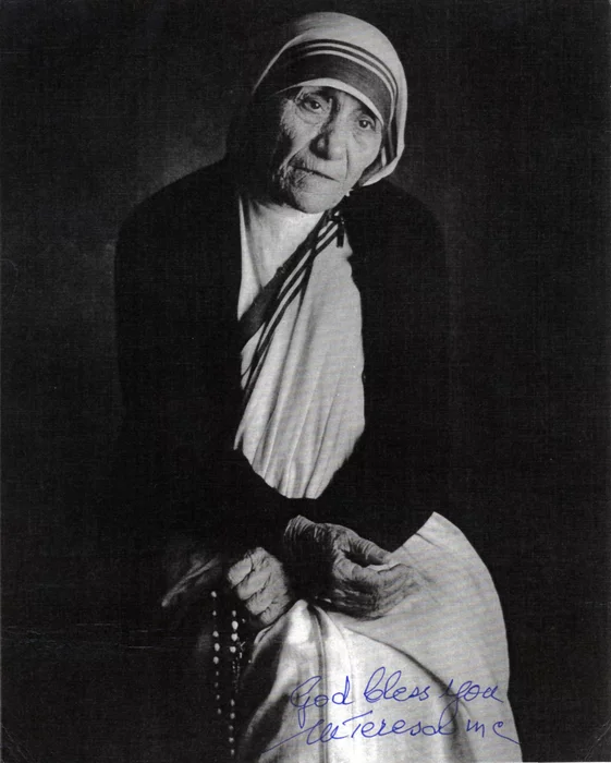 Mother Teresa autograph