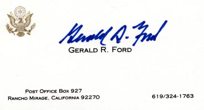 Gerald Ford autograph