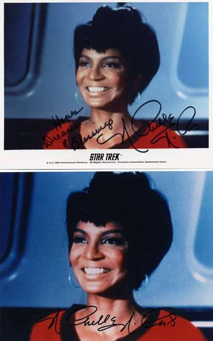 Nichelle Nichols autograph