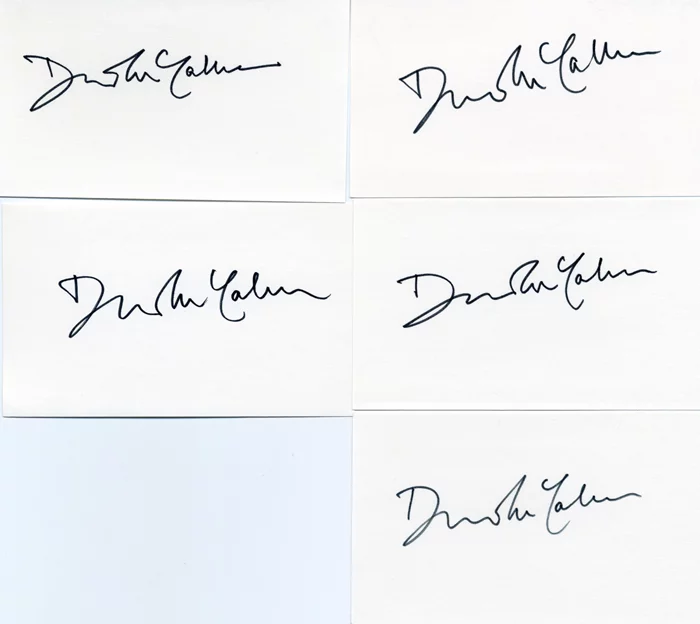 David McCallum autograph