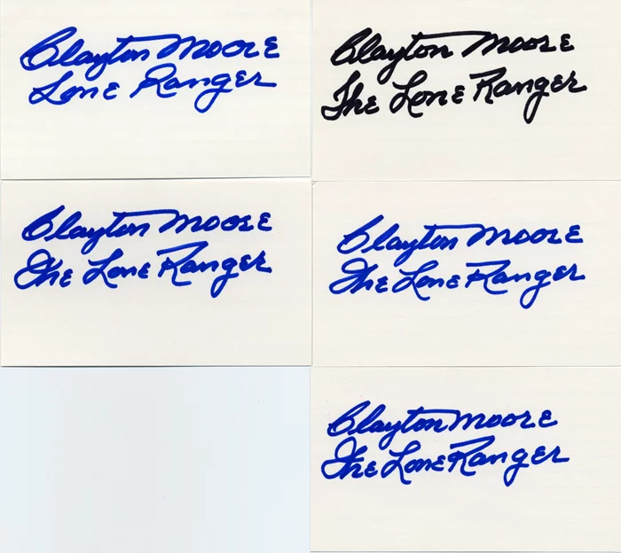 Clayton Moore autograph