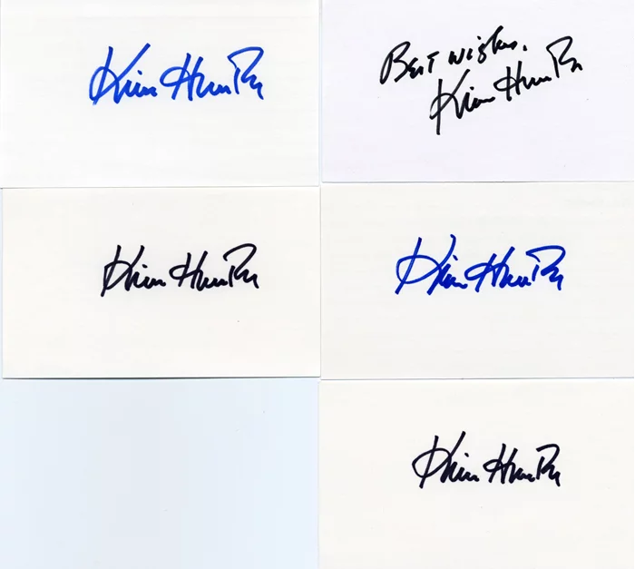 Kim Hunter autograph