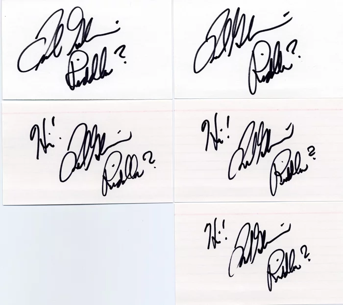 Frank Gorshin autograph