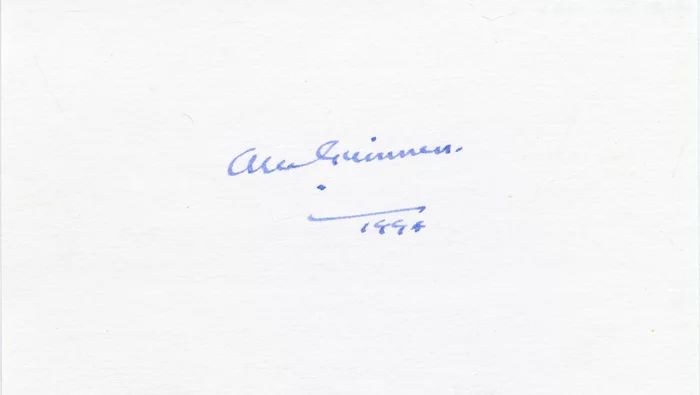 Alec Guinness autograph