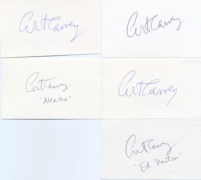 Art Carney autograph