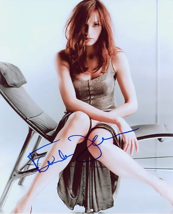 Famke Janssen autograph