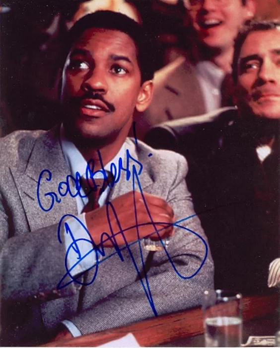 Denzel Washington autograph