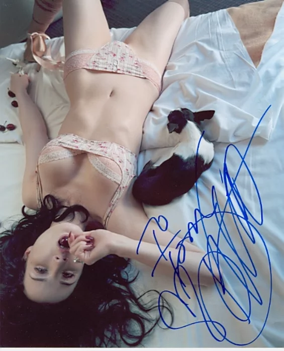 Dita Von Teese autograph