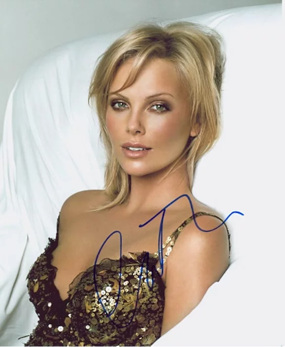 Charlize Theron autograph