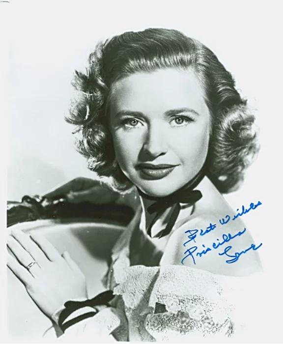 Priscilla Lane autograph