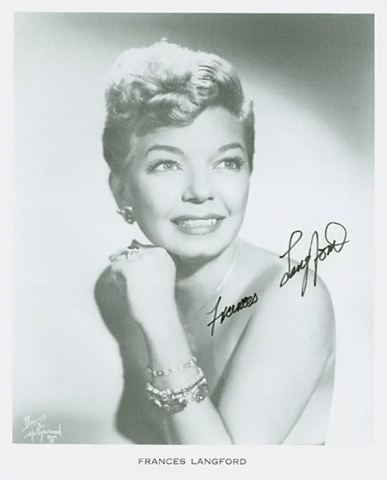 Frances Langford autograph