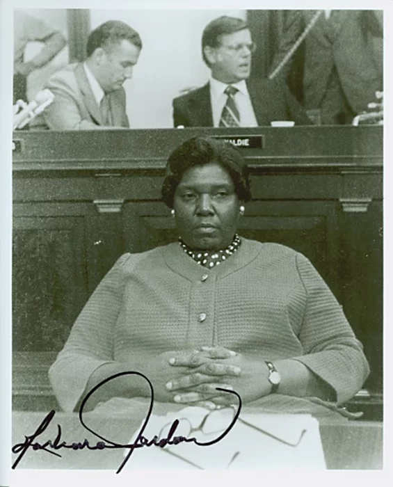 Barbara Jordan autograph