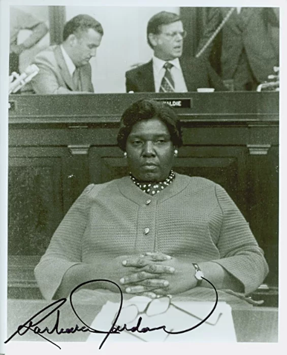 Barbara Jordan autograph