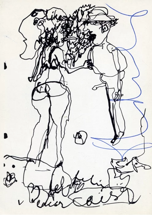 Claes Oldenburg autograph