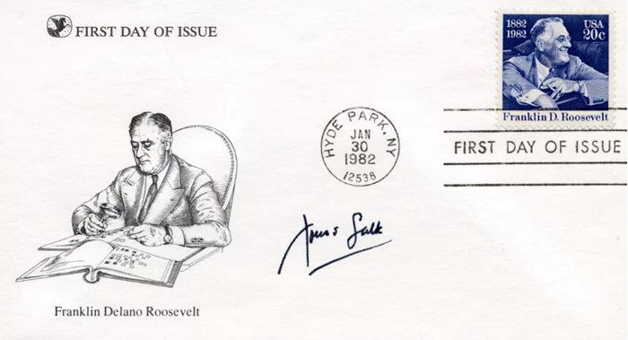 Jonas Salk autograph
