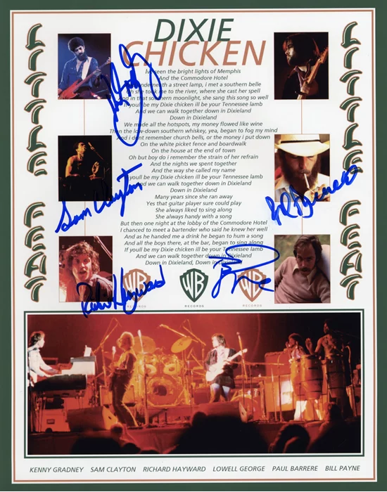 Little Feat autograph