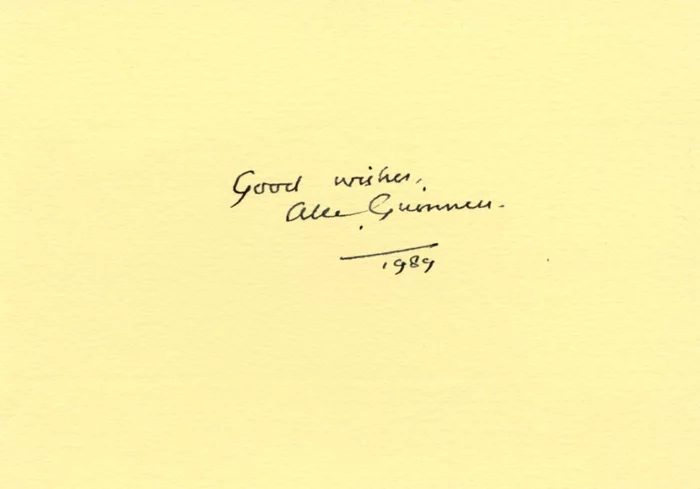 Alec Guinness autograph