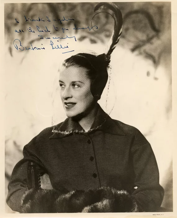 Beatrice Lillie autograph
