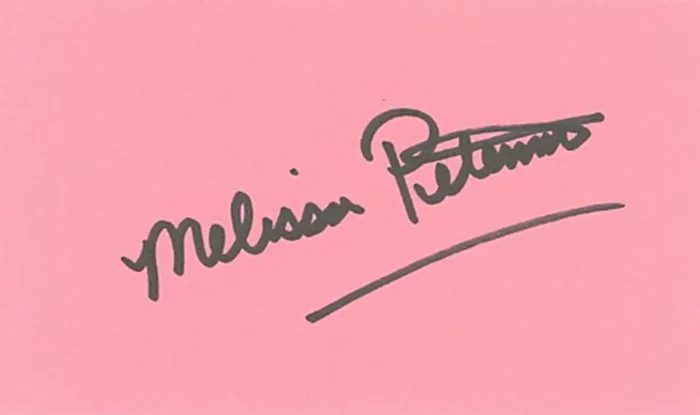 Melissa Peterman autograph