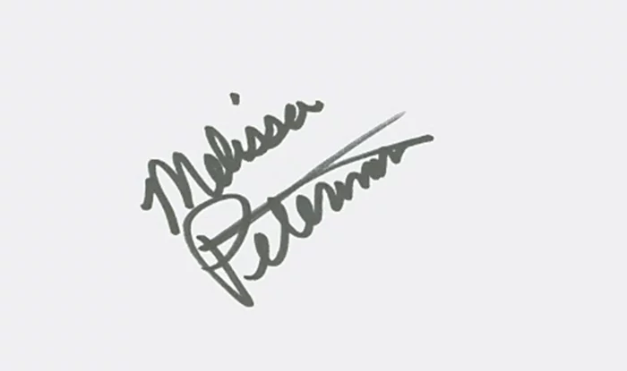 Melissa Peterman autograph