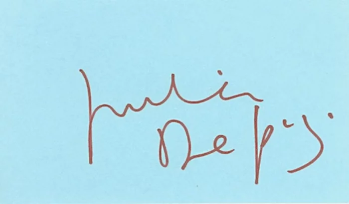 Julie Delpy autograph