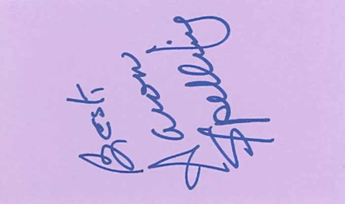 Aaron Spelling autograph