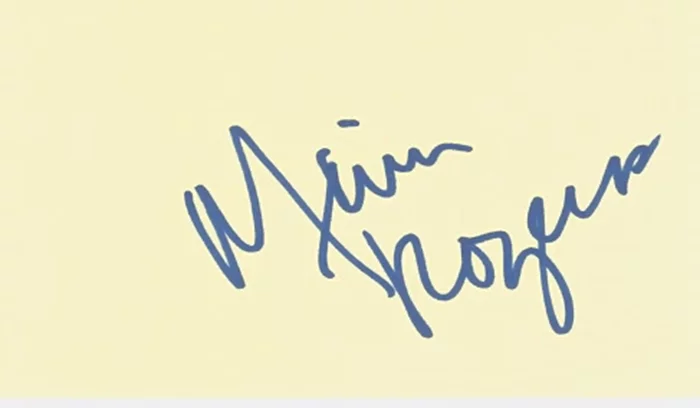 Mimi Rogers autograph