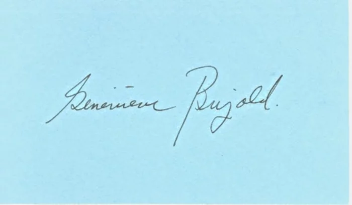 Genevieve Bujold autograph