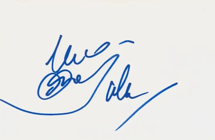 Julio Iglesias autograph