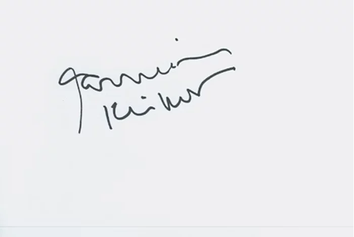 Garrison Keillor autograph