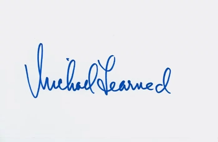 Michael Learned autograph
