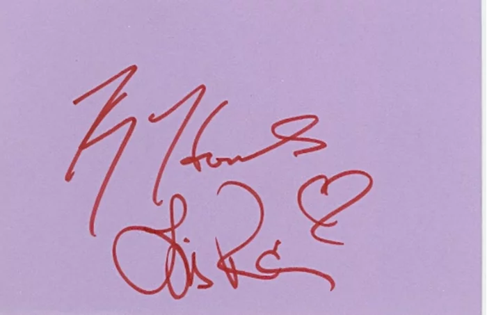 Harry Hamlin & Lisa Rinna autograph