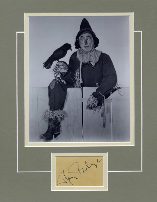 Ray Bolger autograph