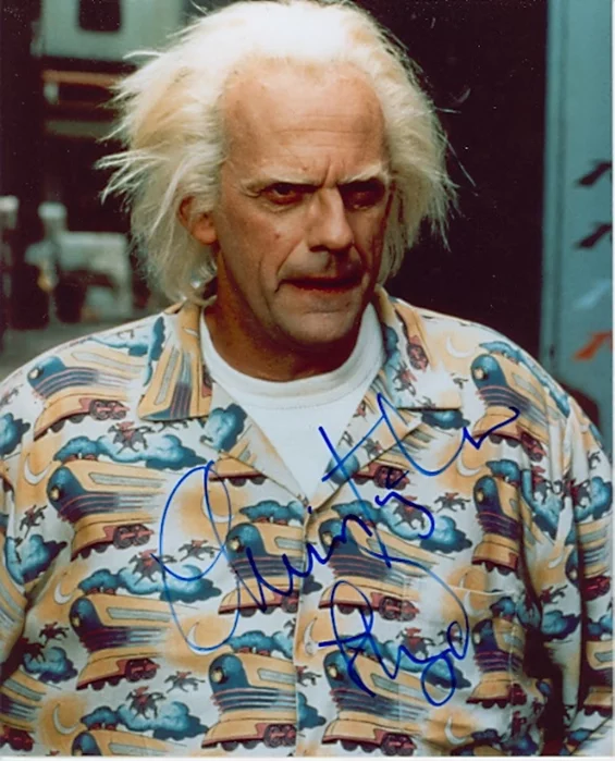 Christopher Lloyd autograph