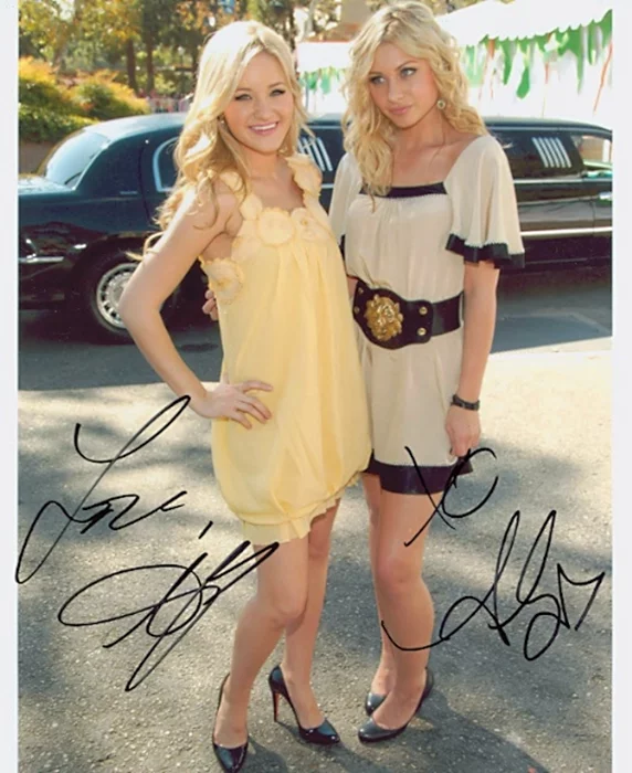 AJ and Aly Michalka autograph