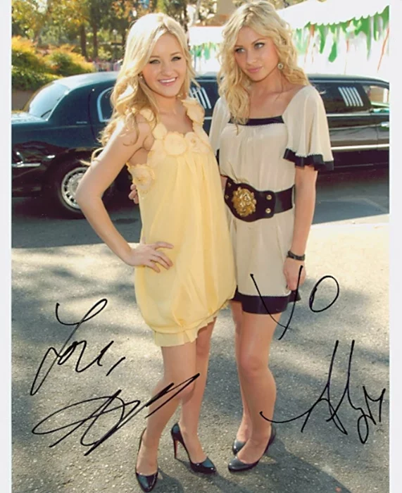 AJ and Aly Michalka autograph