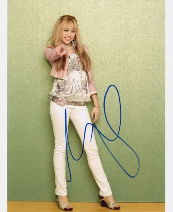 Miley Cyrus autograph