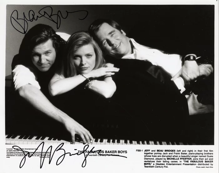Beau & Jeff Bridges autograph