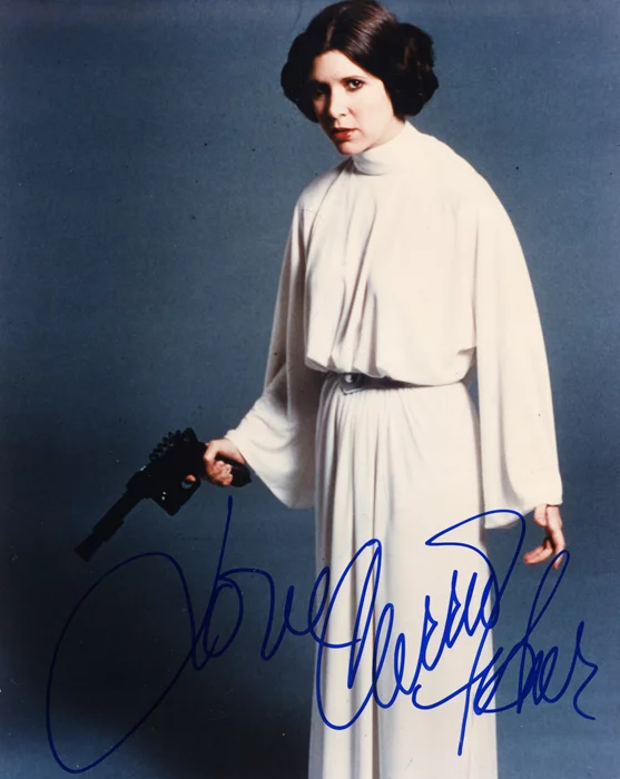 Carrie Fisher autograph