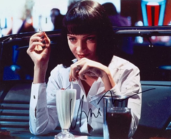 Uma Thurman autograph