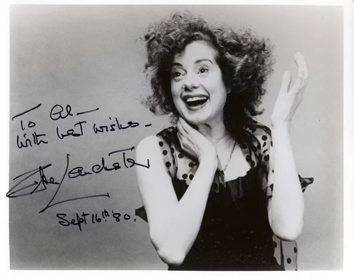 Elsa Lanchester autograph