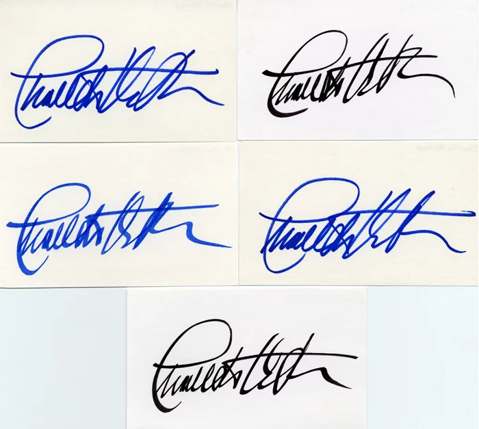 Charlton Heston autograph