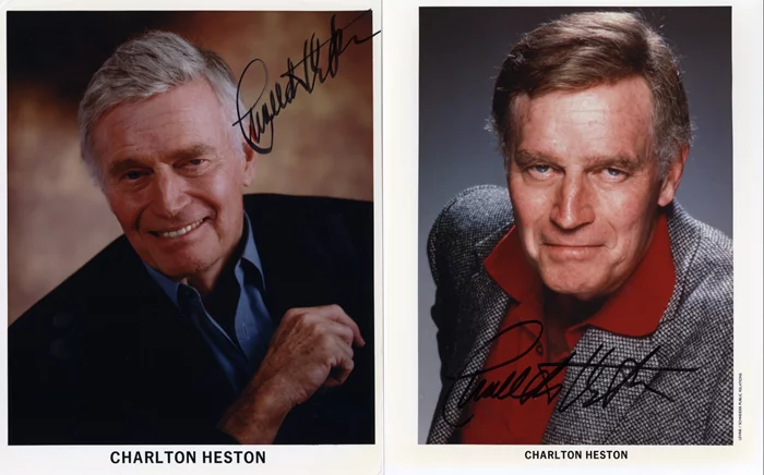 Charlton Heston autograph