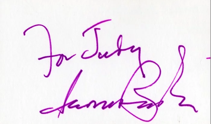 Leonard Bernstein autograph