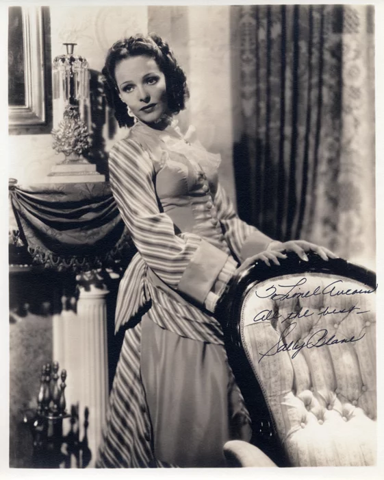 Sally Blane autograph