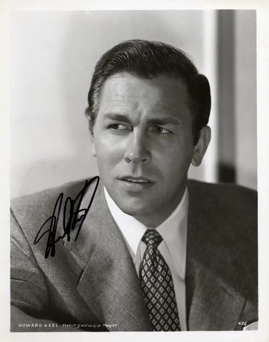 Howard Keel autograph