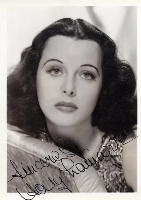 Hedy LaMarr autograph