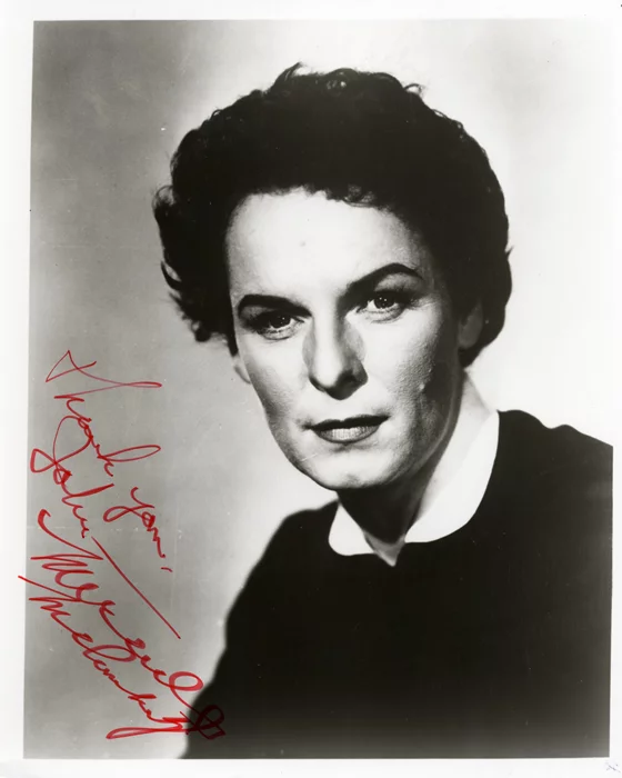 Mercedes McCambridge autograph
